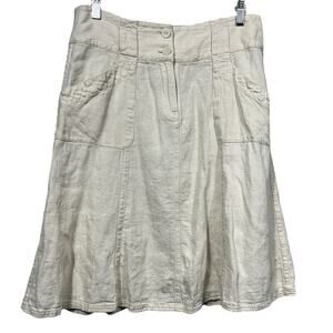 Christopher And Banks Women’s Linen Skirt / Size-8